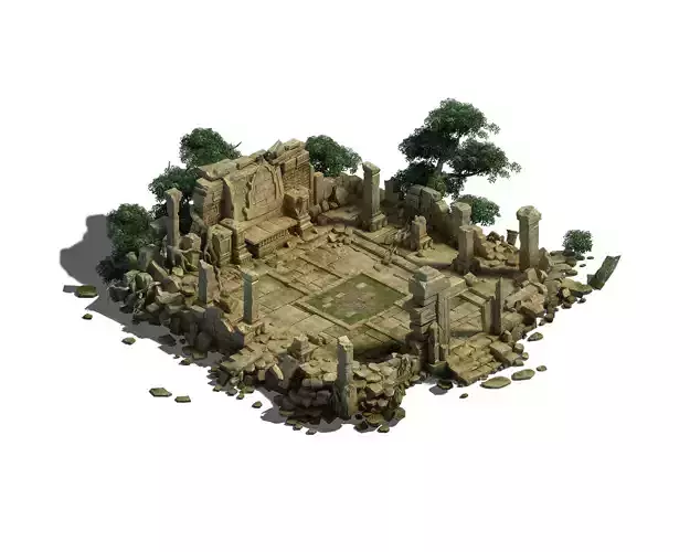 Model - Kashayana Buddha Forest Law Hall altar