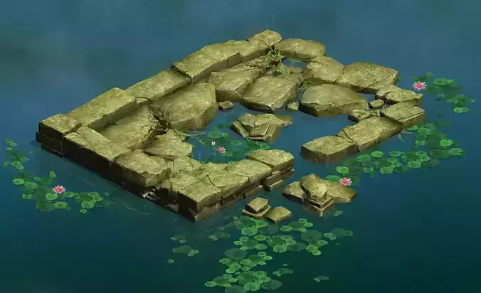 Game Model - Kasyapa Forest Water Platform 02