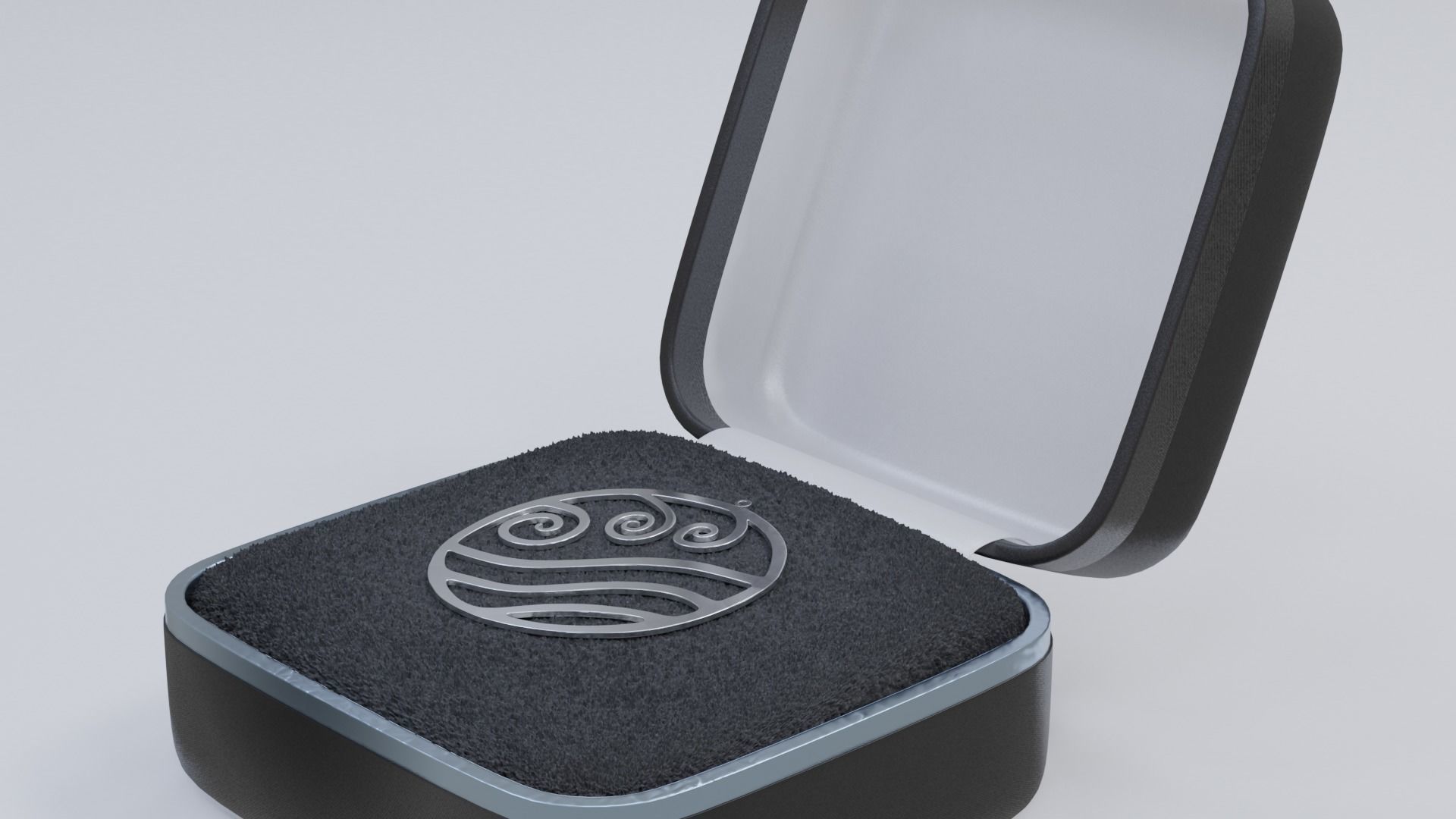 Wave Pendant 3D print model_2