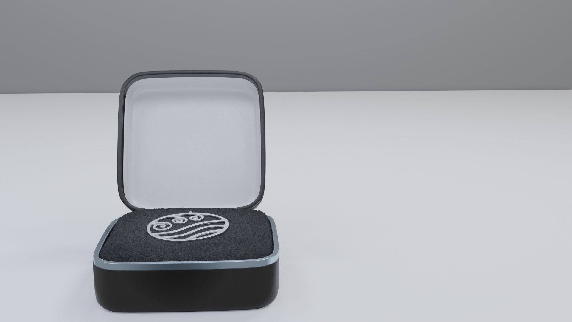 Wave Pendant 3D print model_1