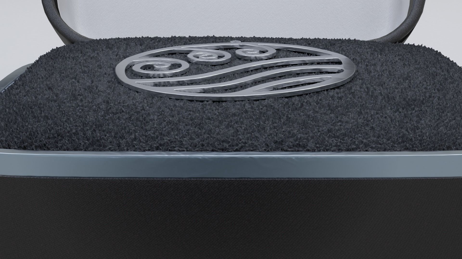 Wave Pendant 3D print model_4