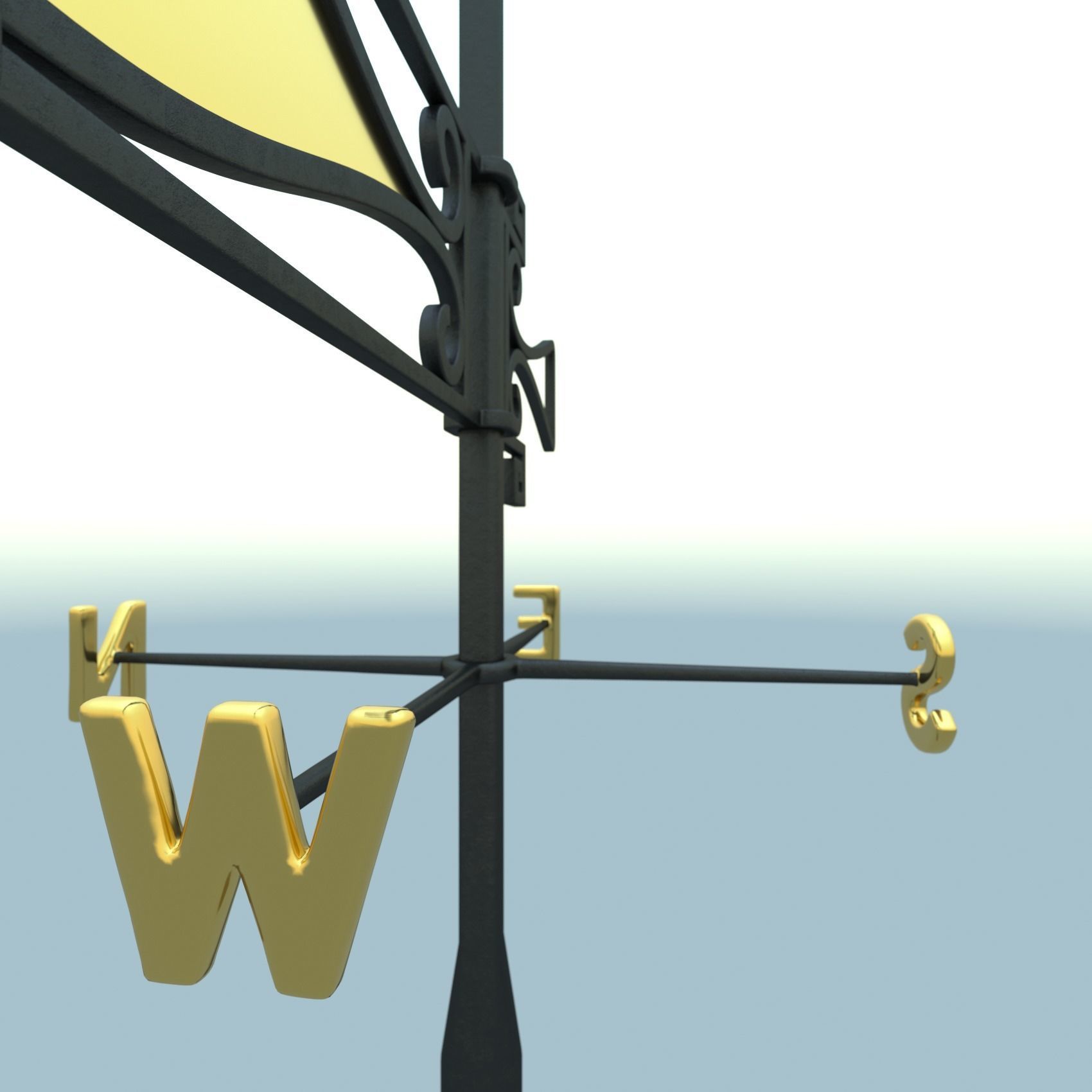 weather vane 3D model_5