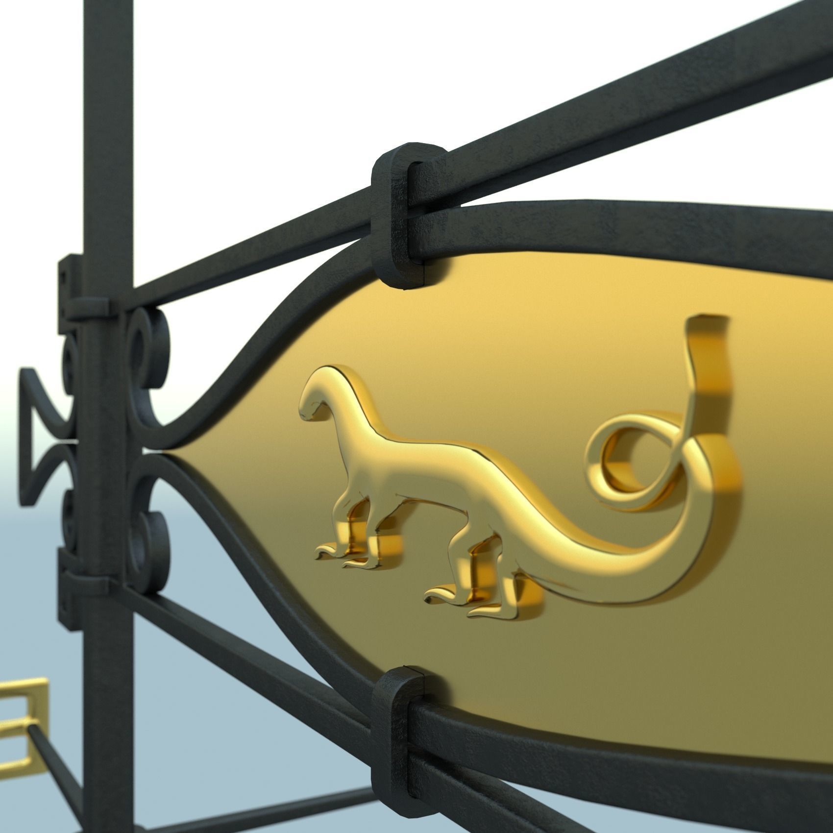 weather vane 3D model_1