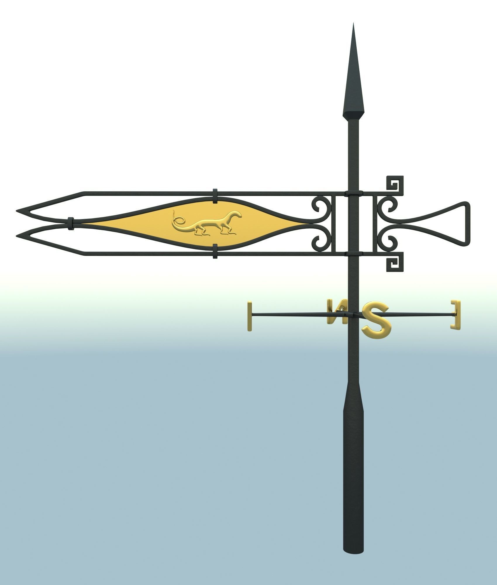 weather vane 3D model_13