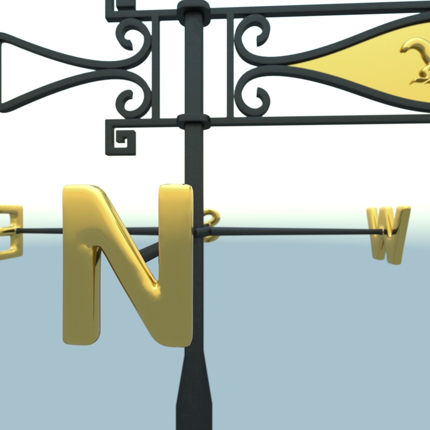 weather vane 3D model_17