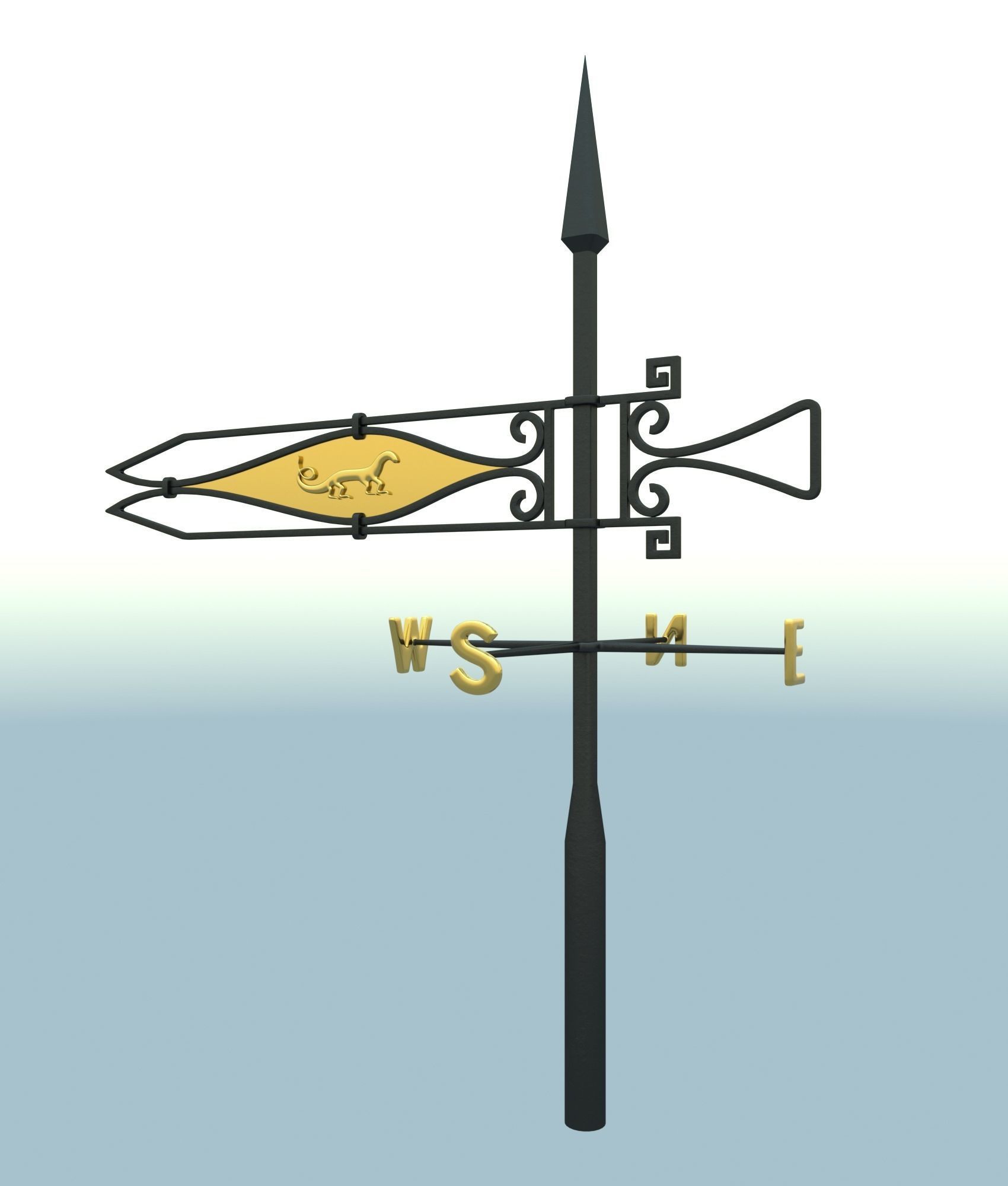 weather vane 3D model_14
