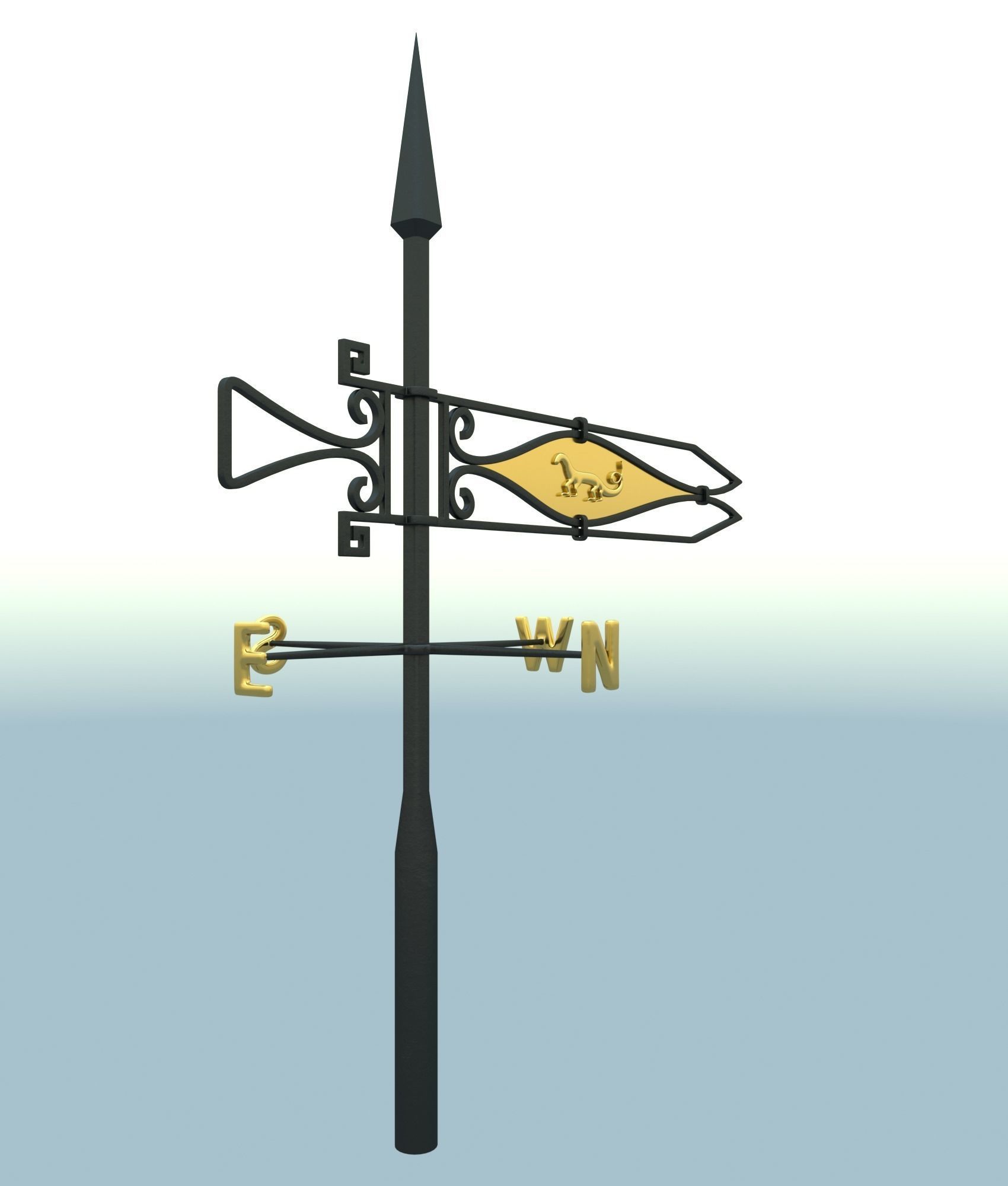 weather vane 3D model_16