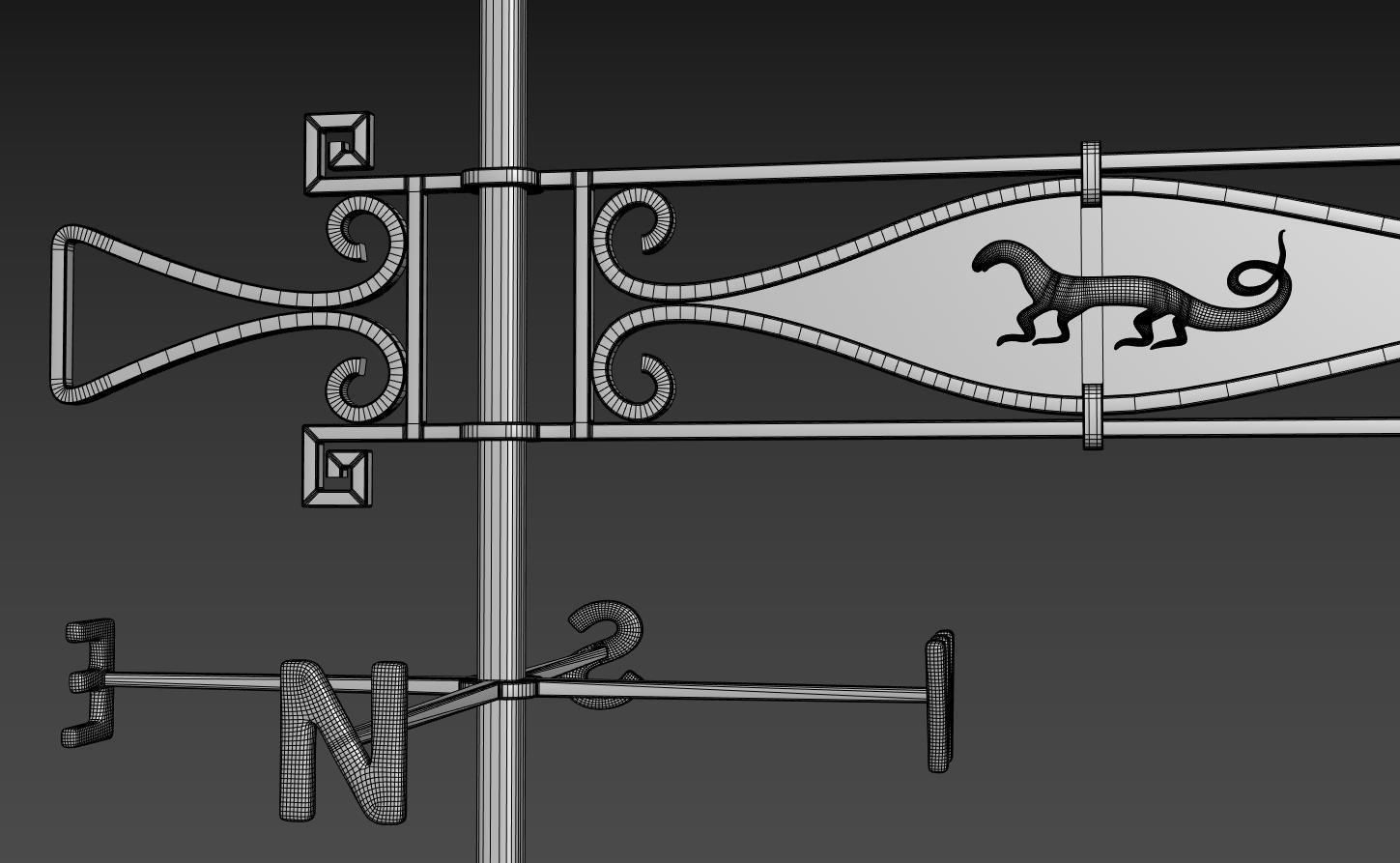 weather vane 3D model_19