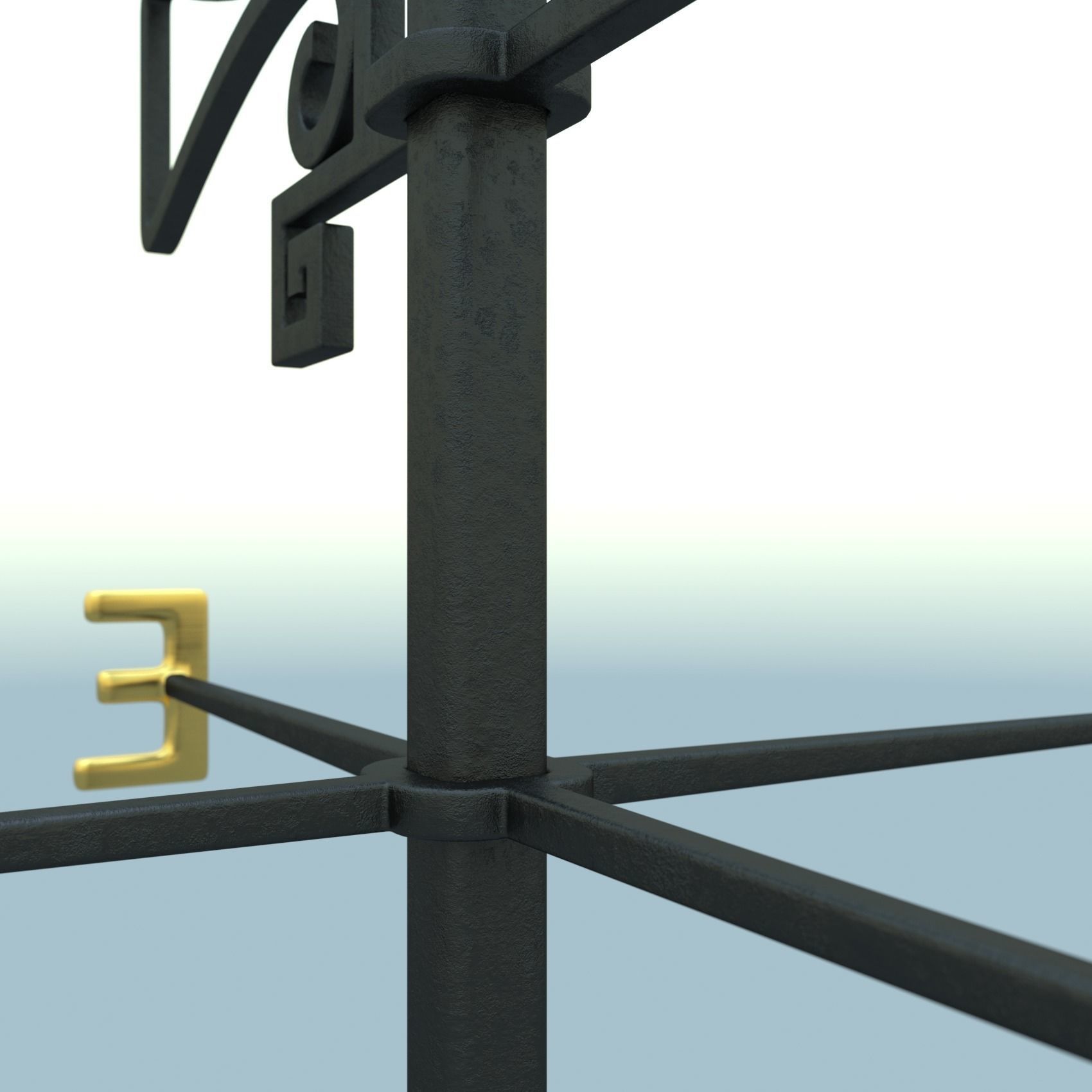weather vane 3D model_7
