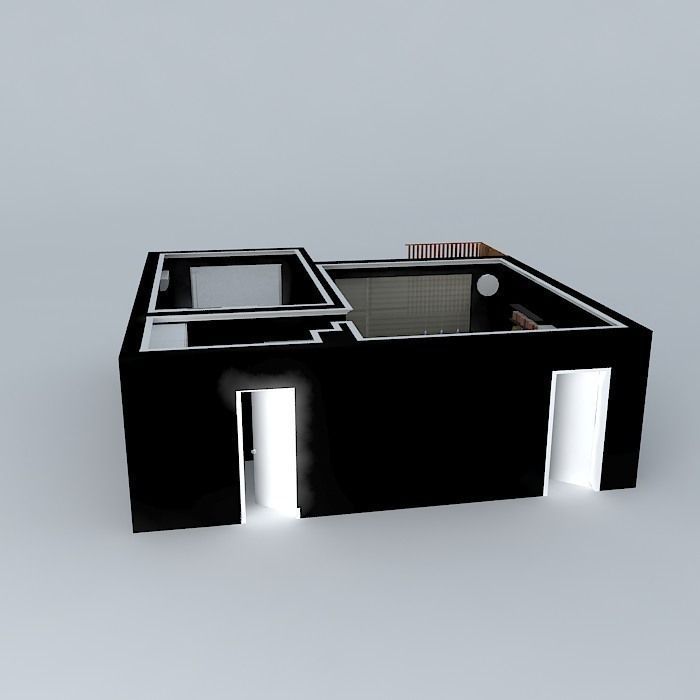 Apartment 3D model house Free 3D model_2