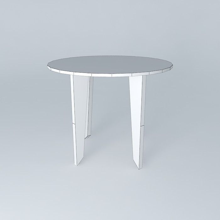 table round 3D model Free 3D model_3