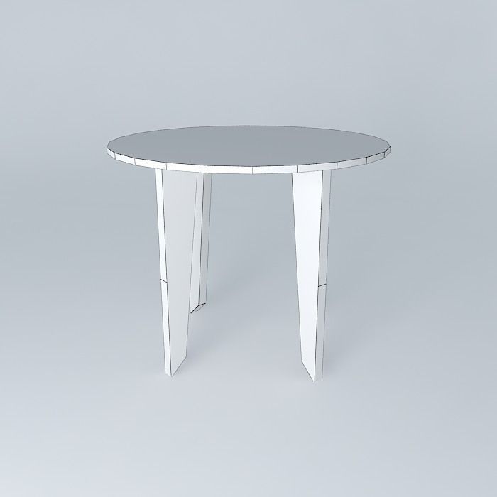 table round 3D model Free 3D model_4