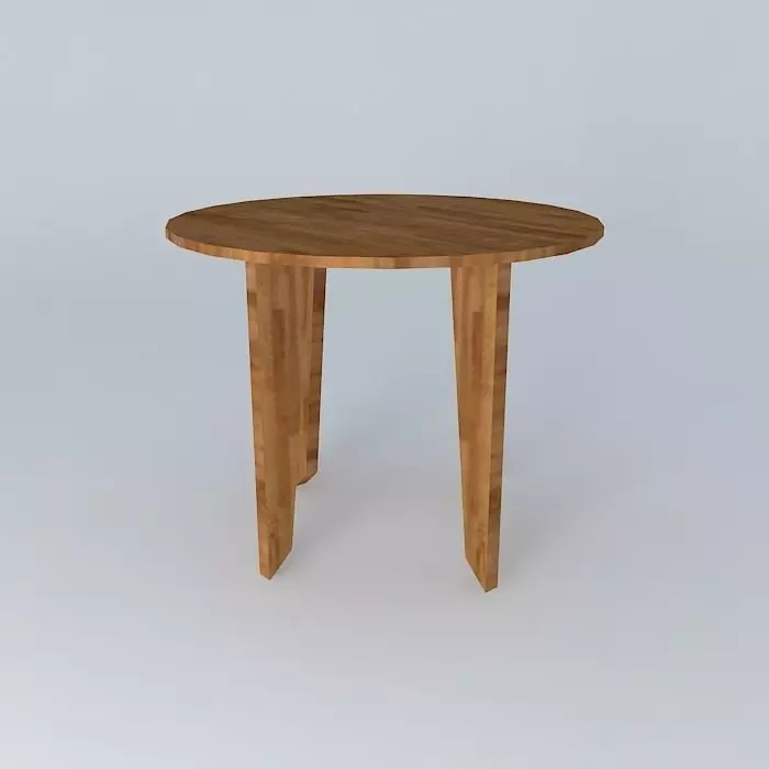 table round 3D model Free 3D model_0
