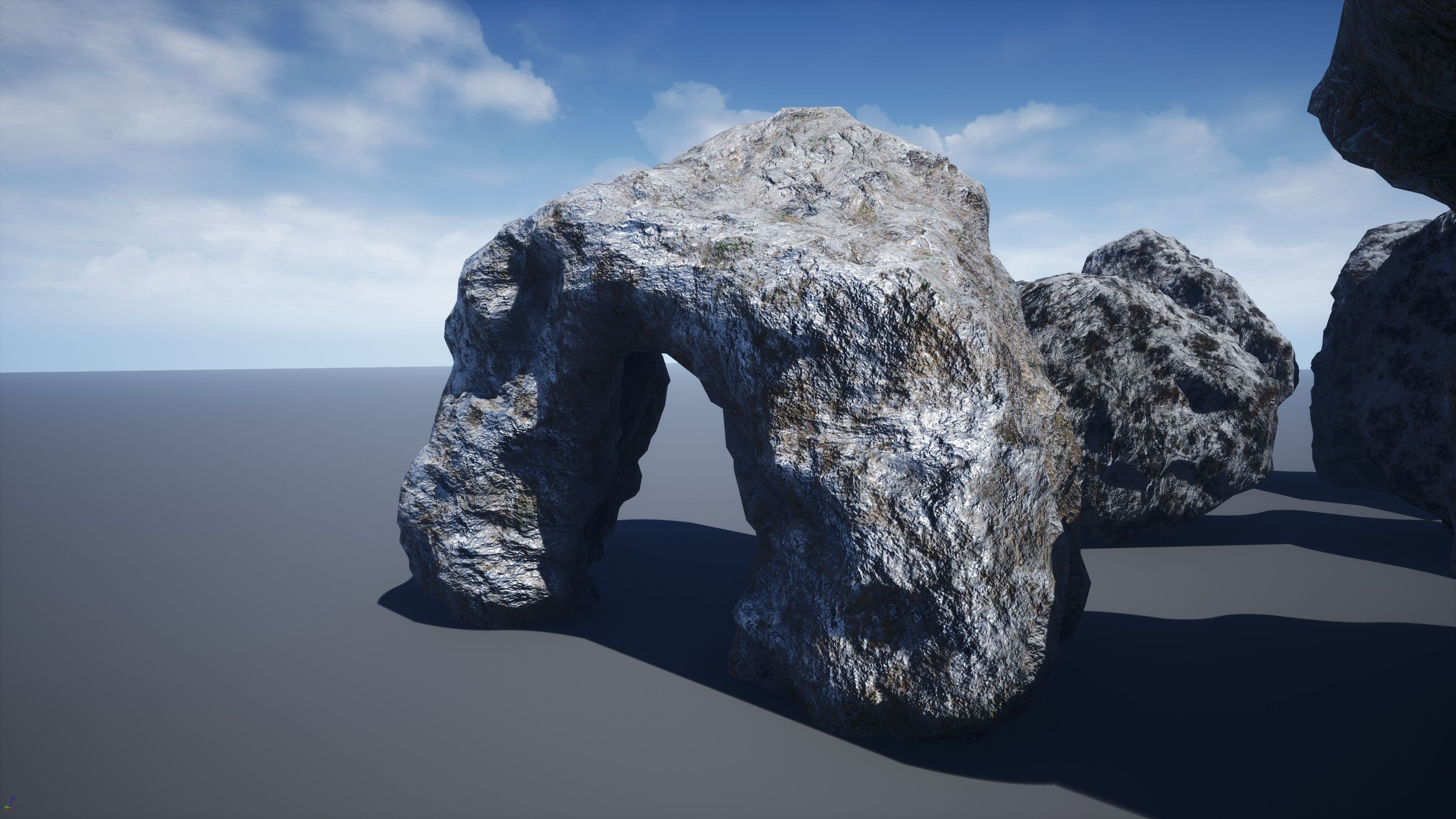 Rocks-winter textures included Free low-poly 3D model_18