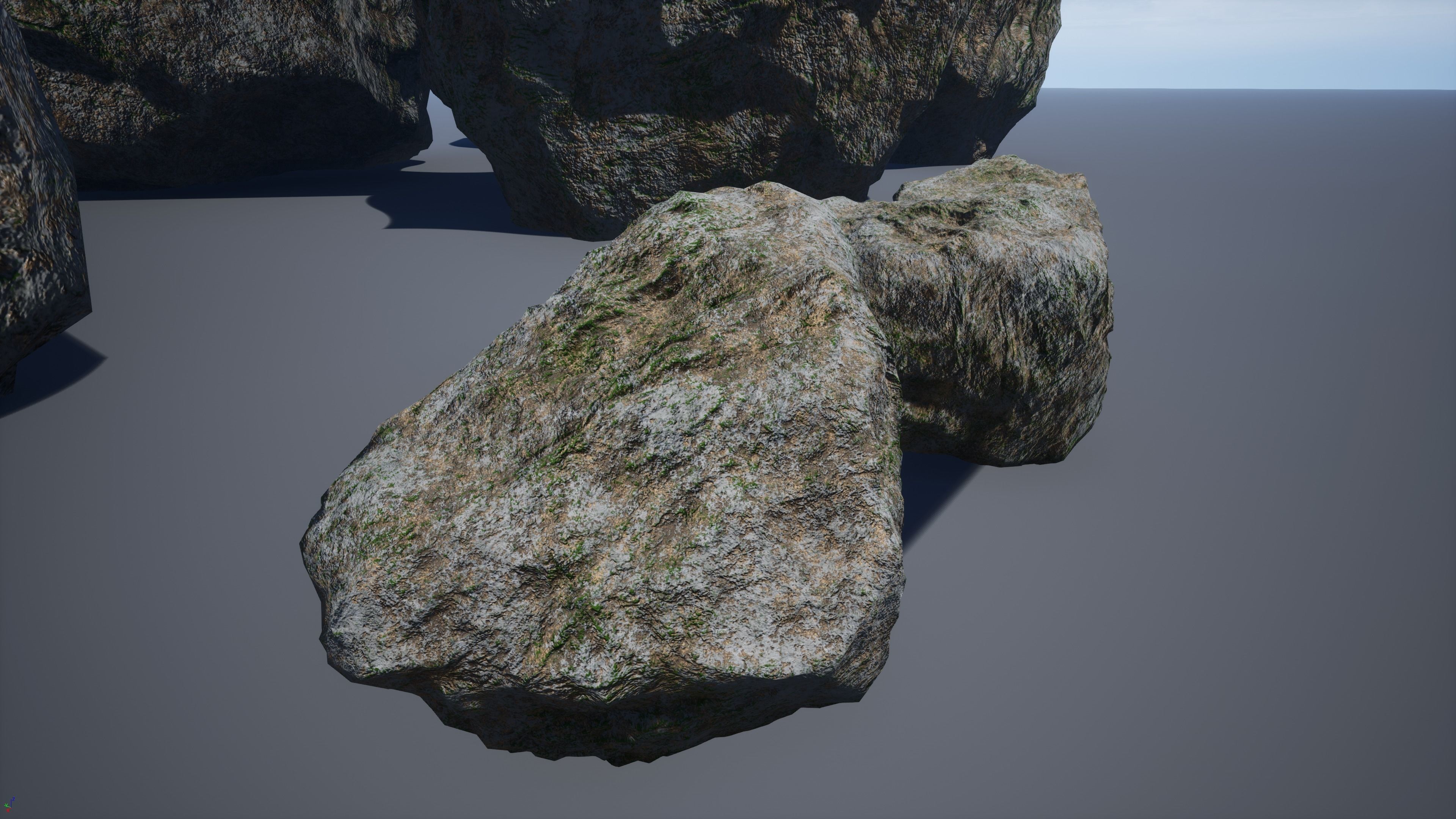Rocks-winter textures included Free low-poly 3D model_34