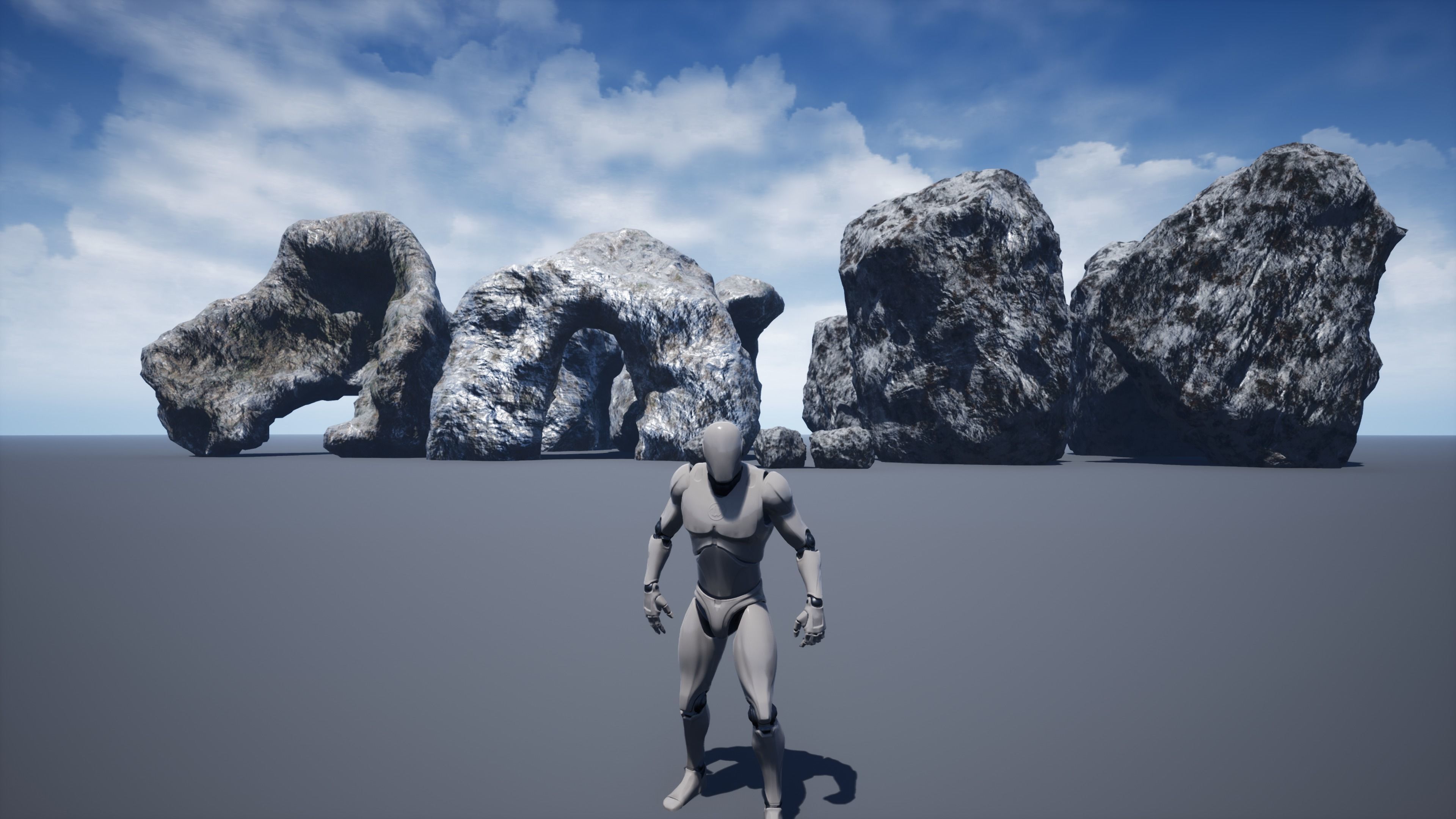 Rocks-winter textures included Free low-poly 3D model_10