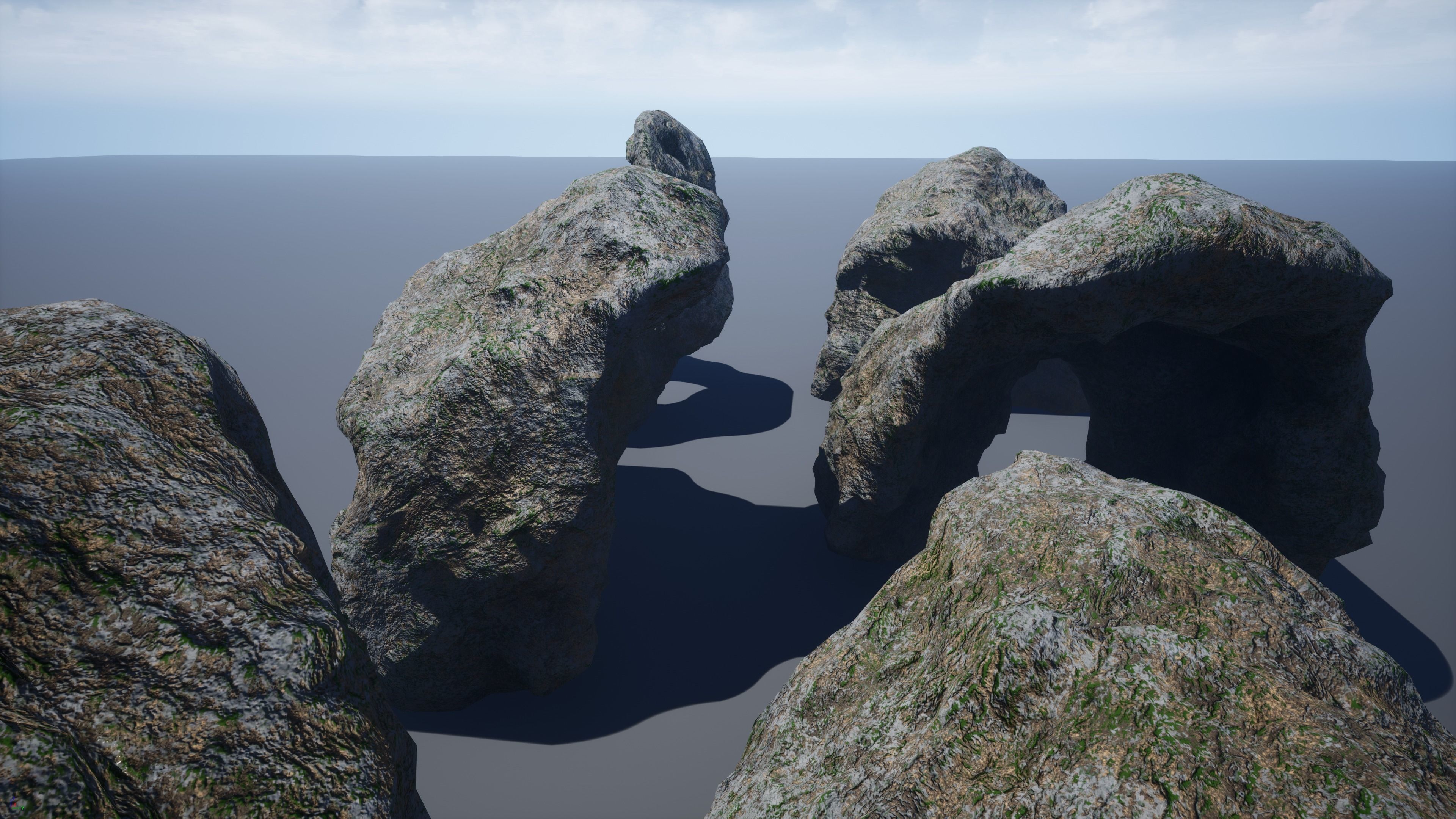 Rocks-winter textures included Free low-poly 3D model_32