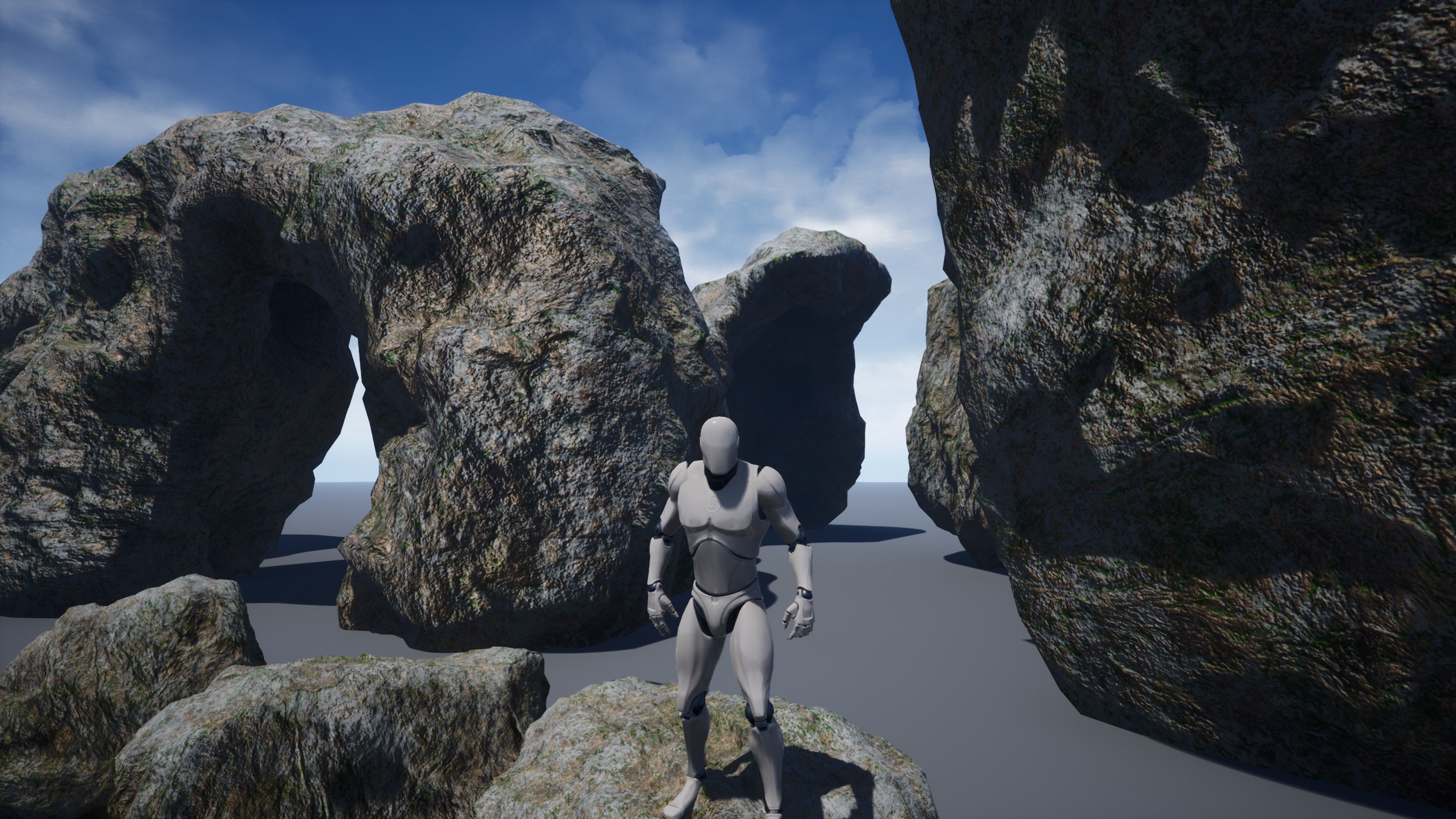 Rocks-winter textures included Free low-poly 3D model_4