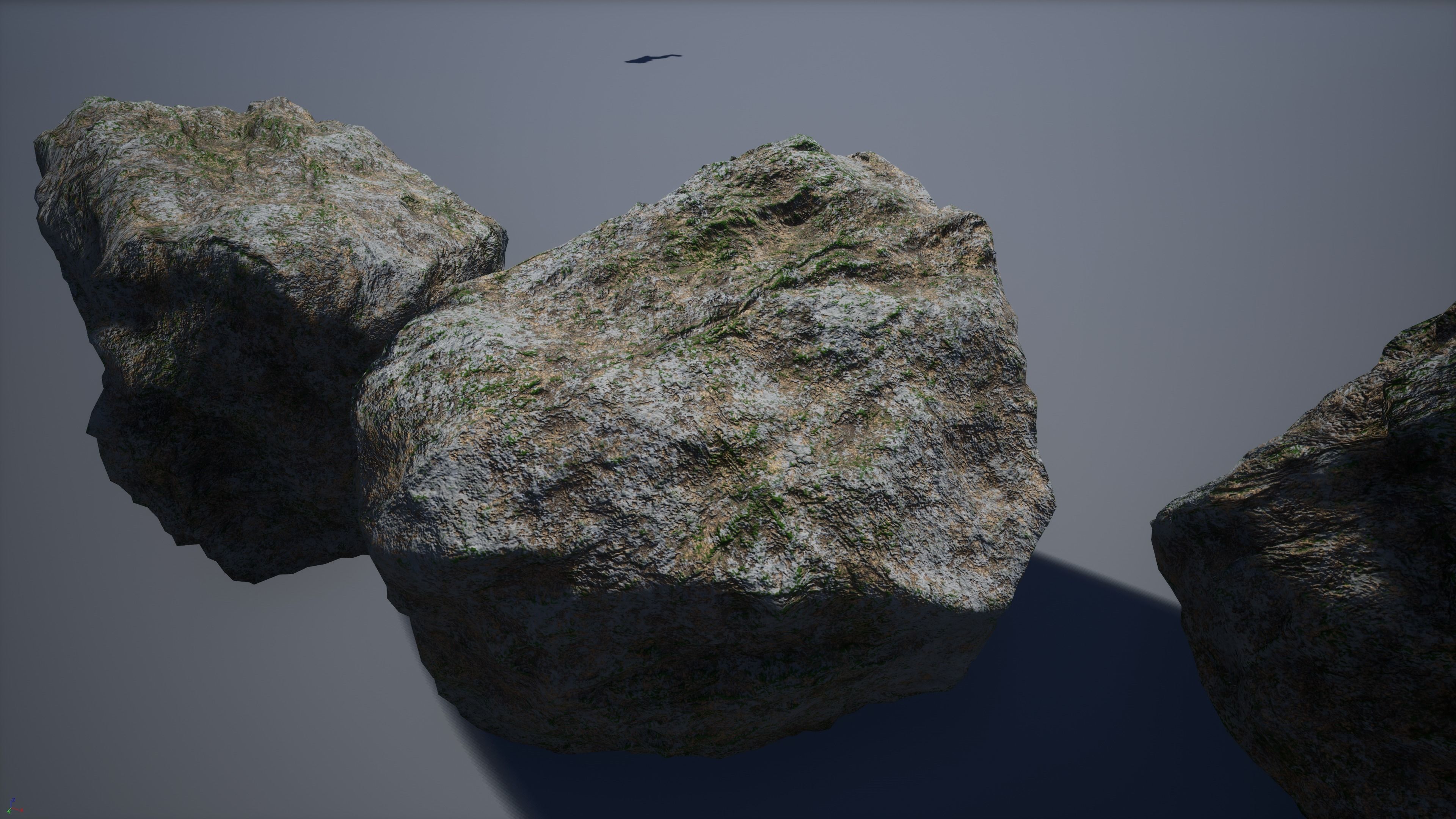 Rocks-winter textures included Free low-poly 3D model_33