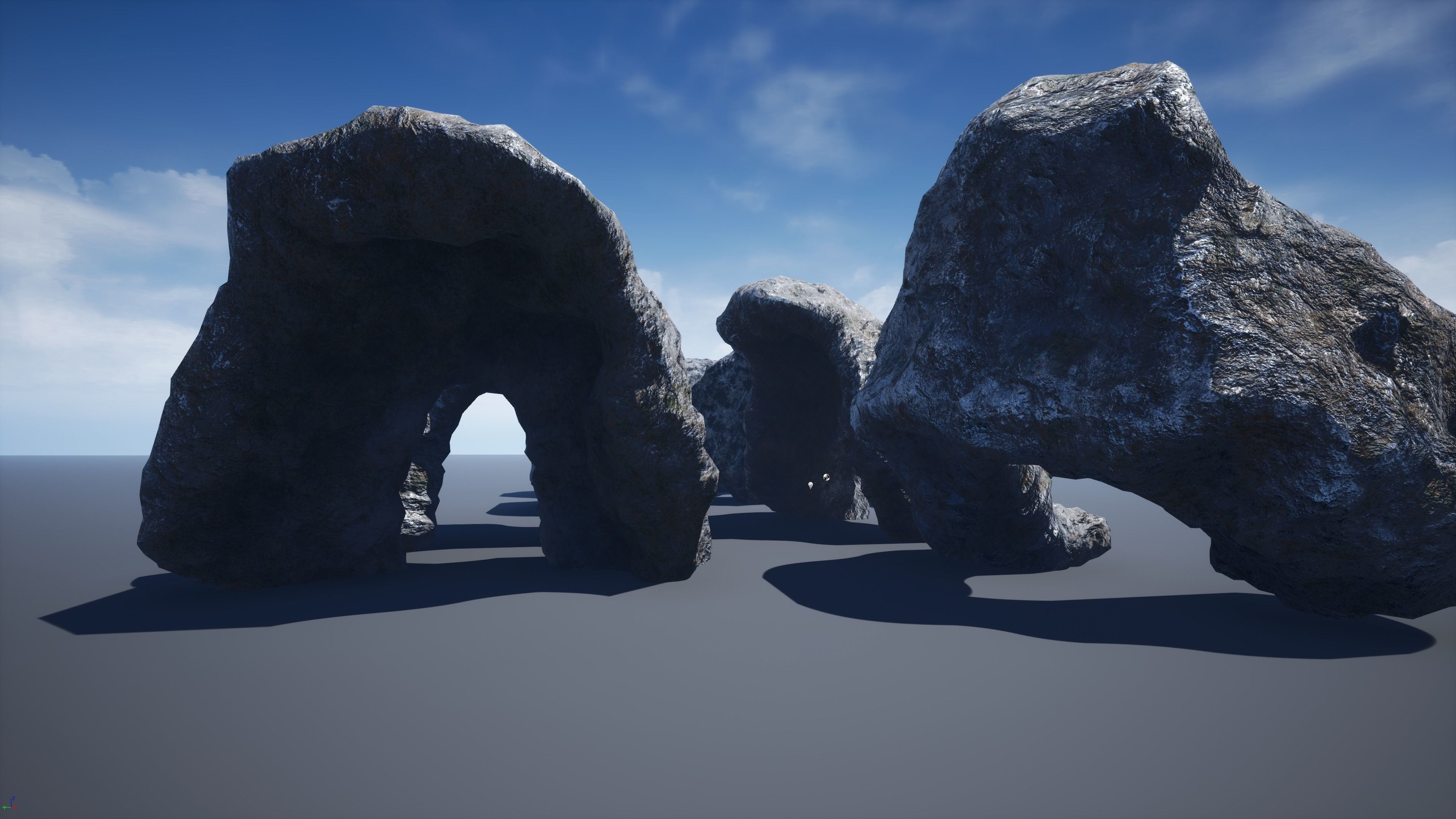 Rocks-winter textures included Free low-poly 3D model_17