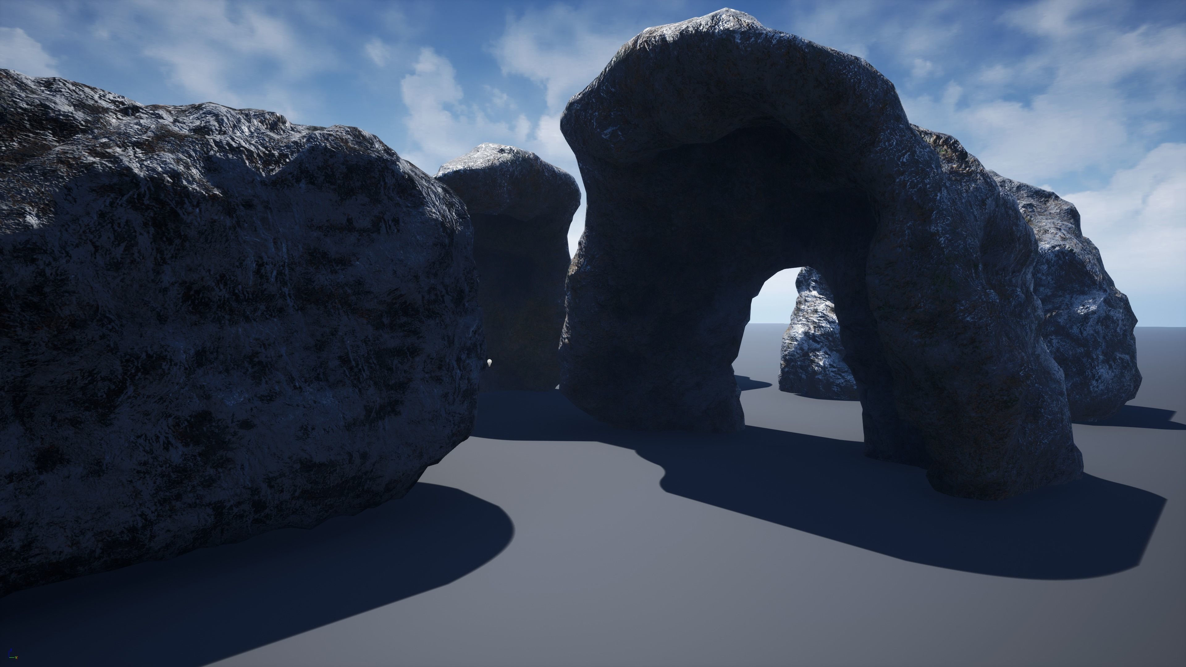 Rocks-winter textures included Free low-poly 3D model_21