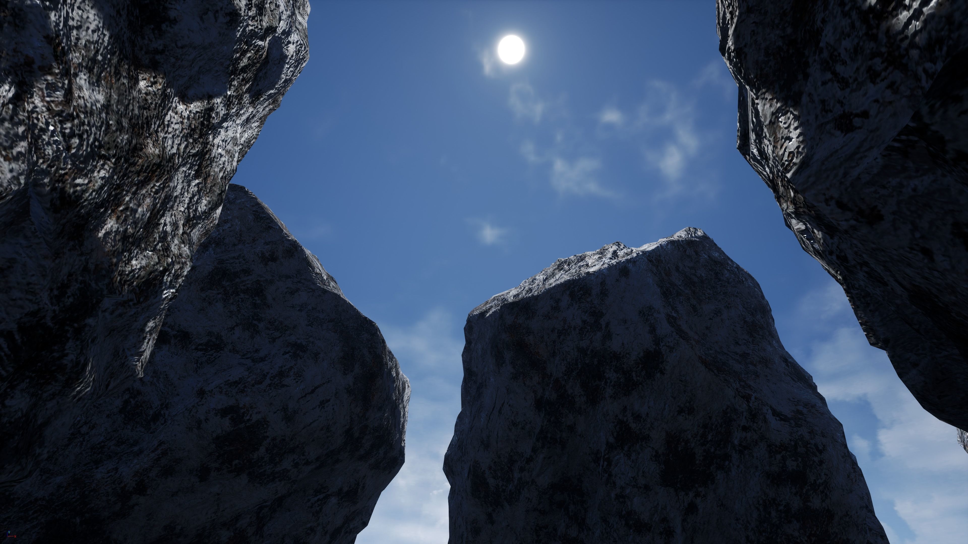 Rocks-winter textures included Free low-poly 3D model_23