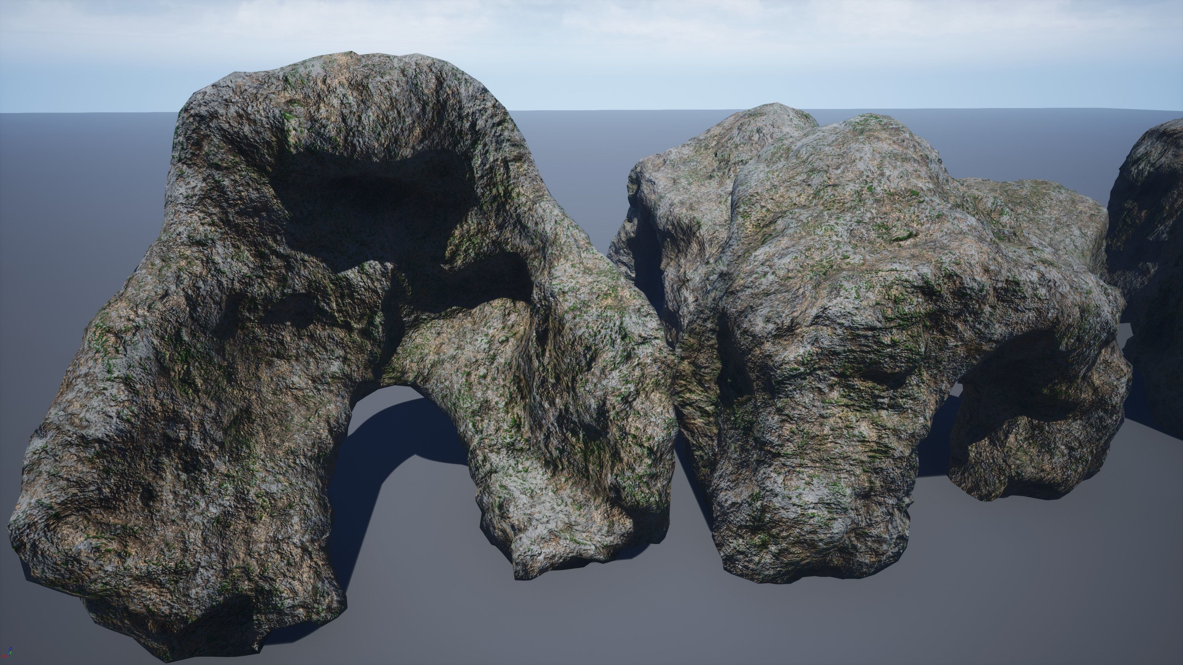 Rocks-winter textures included Free low-poly 3D model_26