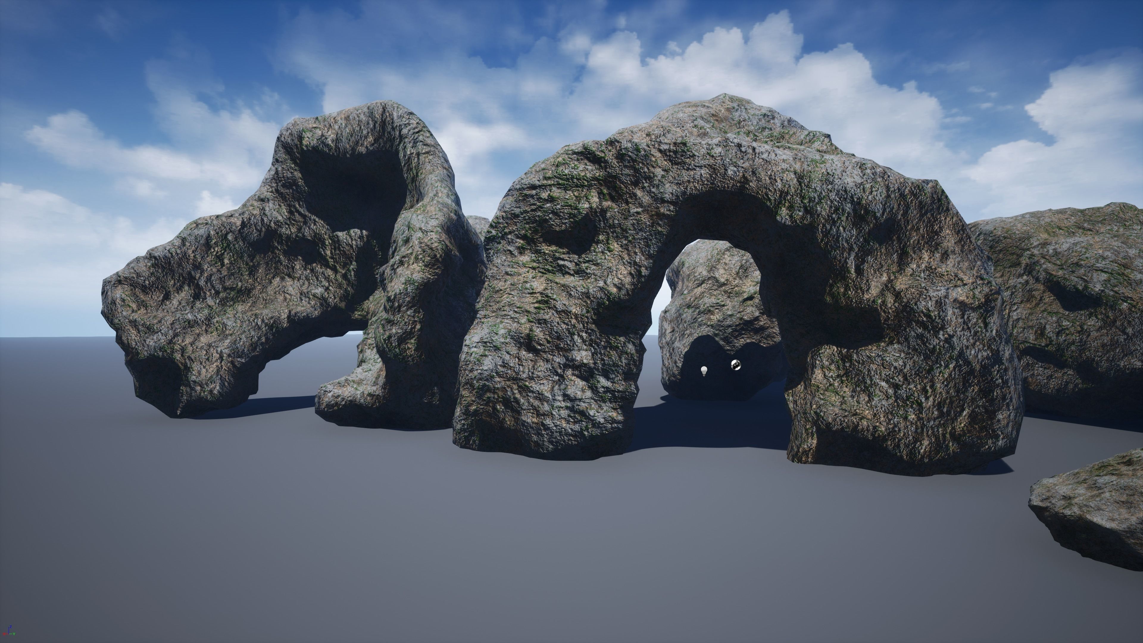 Rocks-winter textures included Free low-poly 3D model_25