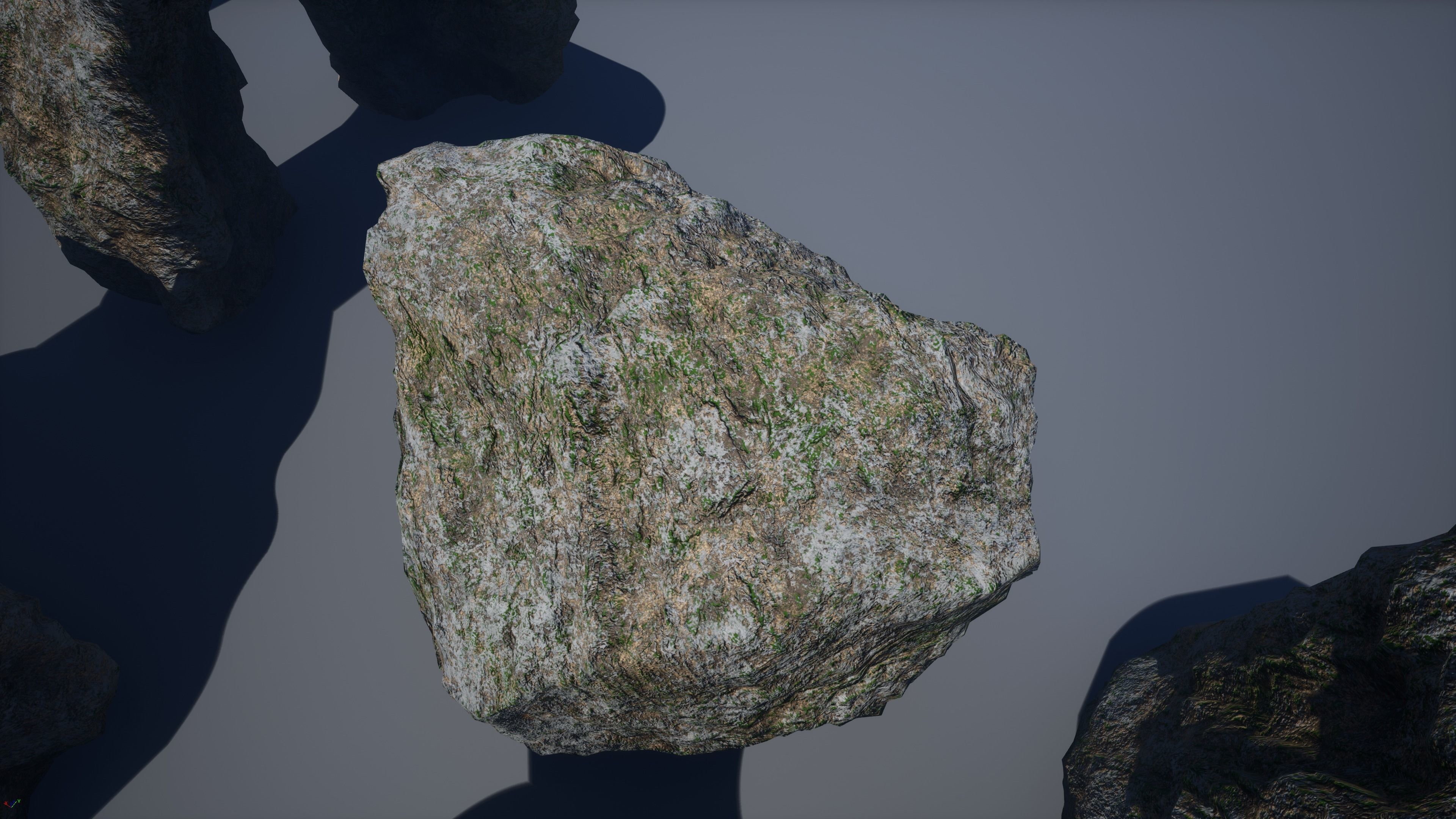 Rocks-winter textures included Free low-poly 3D model_31