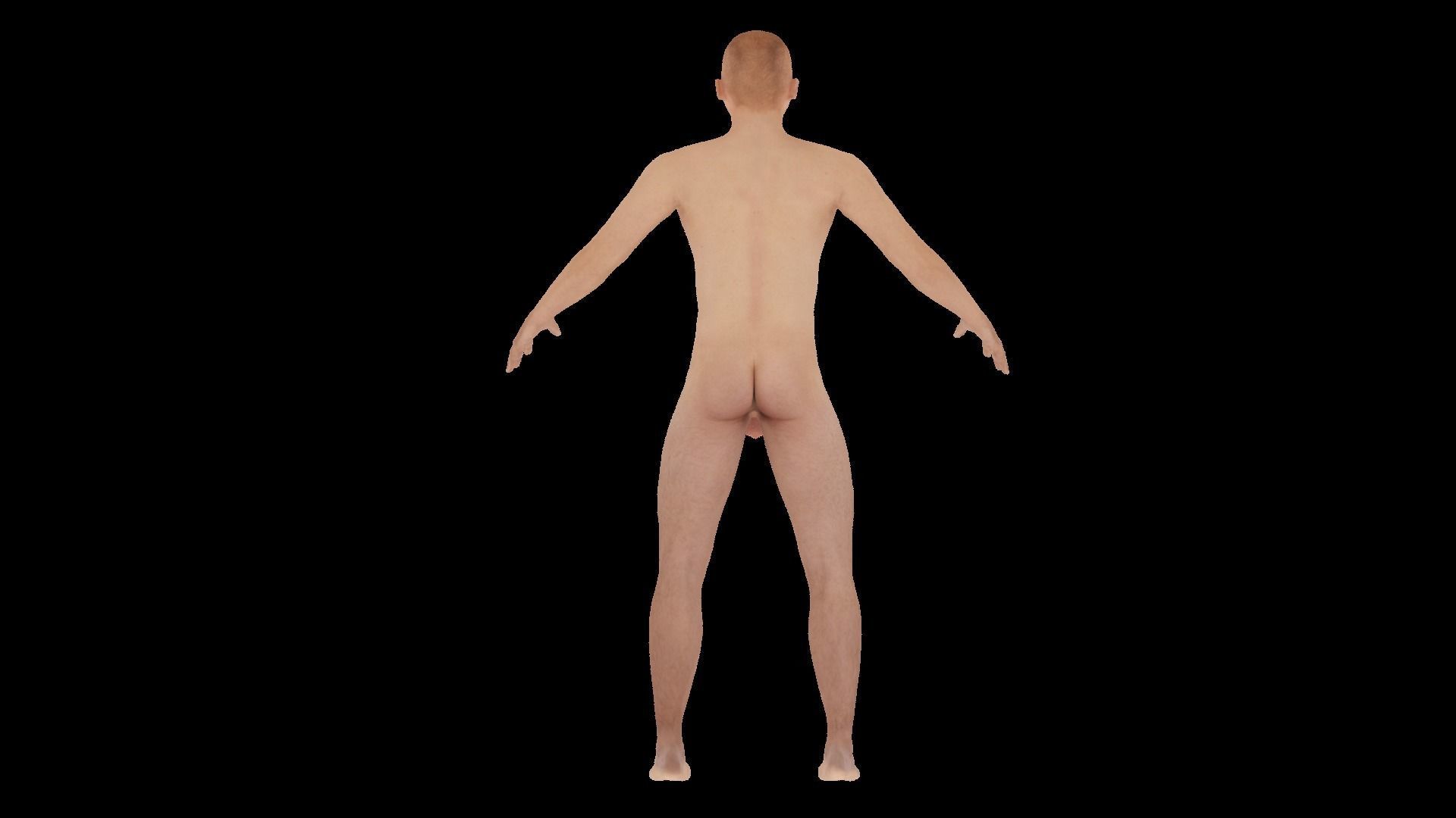 Model 13 male nude mannequin 3D model_4