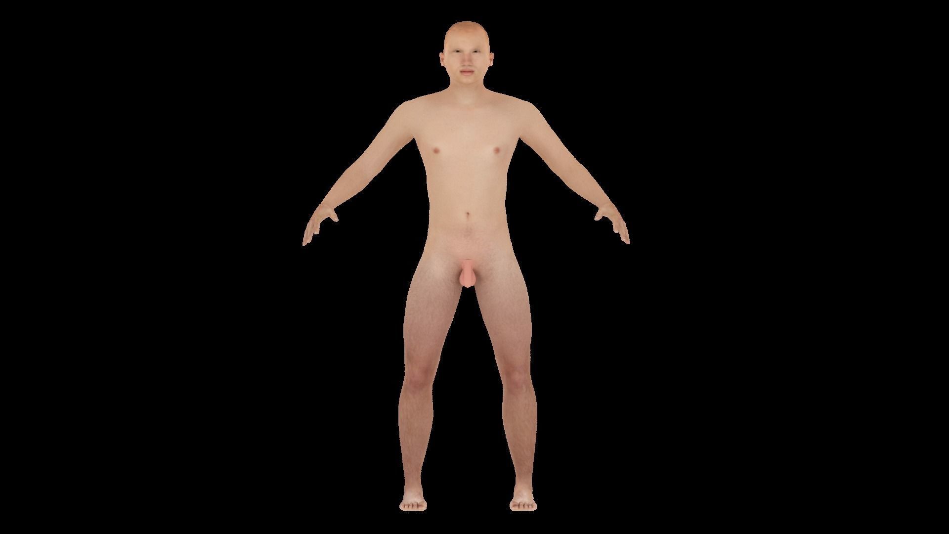 Model 13 male nude mannequin 3D model_2