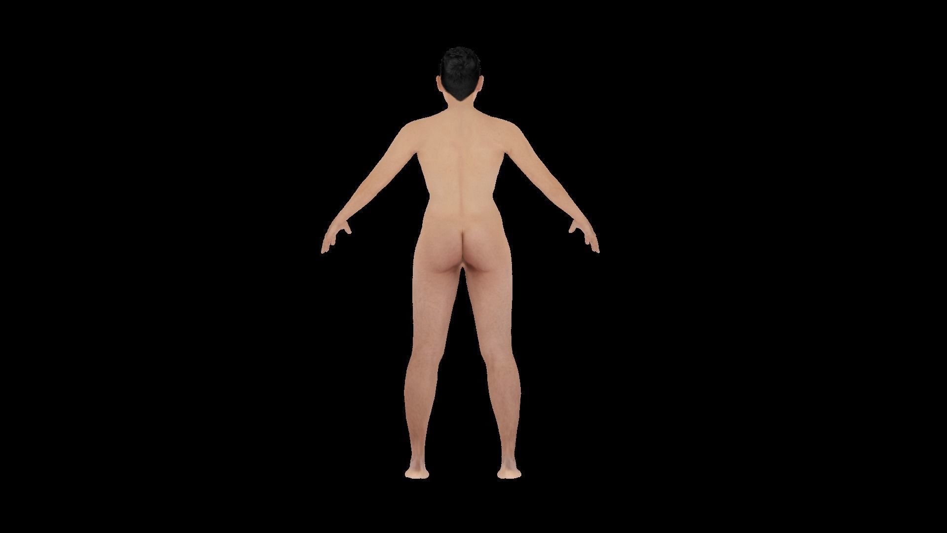 Model 1 naked man 3D model_4
