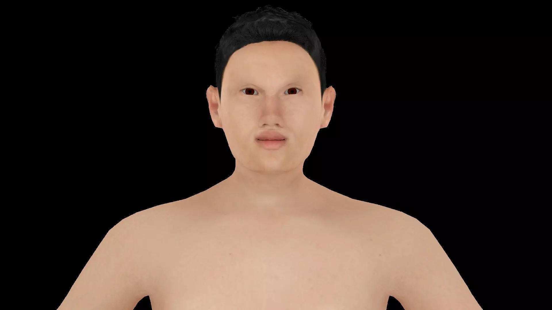 Model 1 naked man 3D model_0