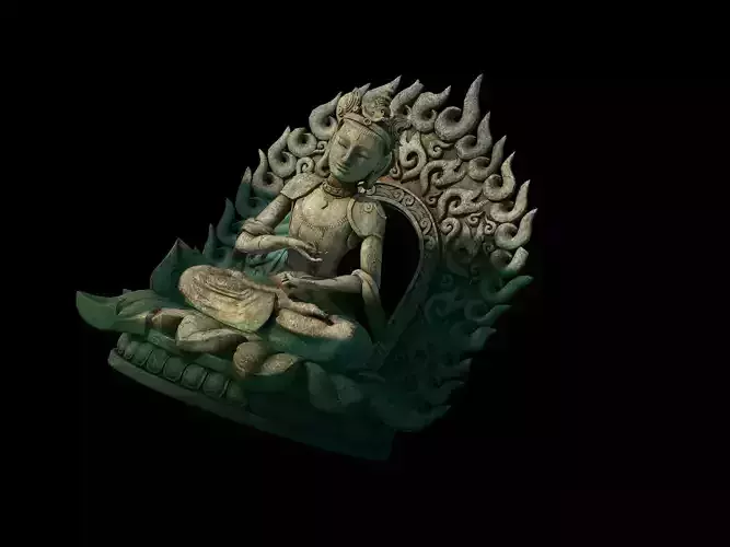 Model - Kashayana Buddha Forest Water Sculpture 05
