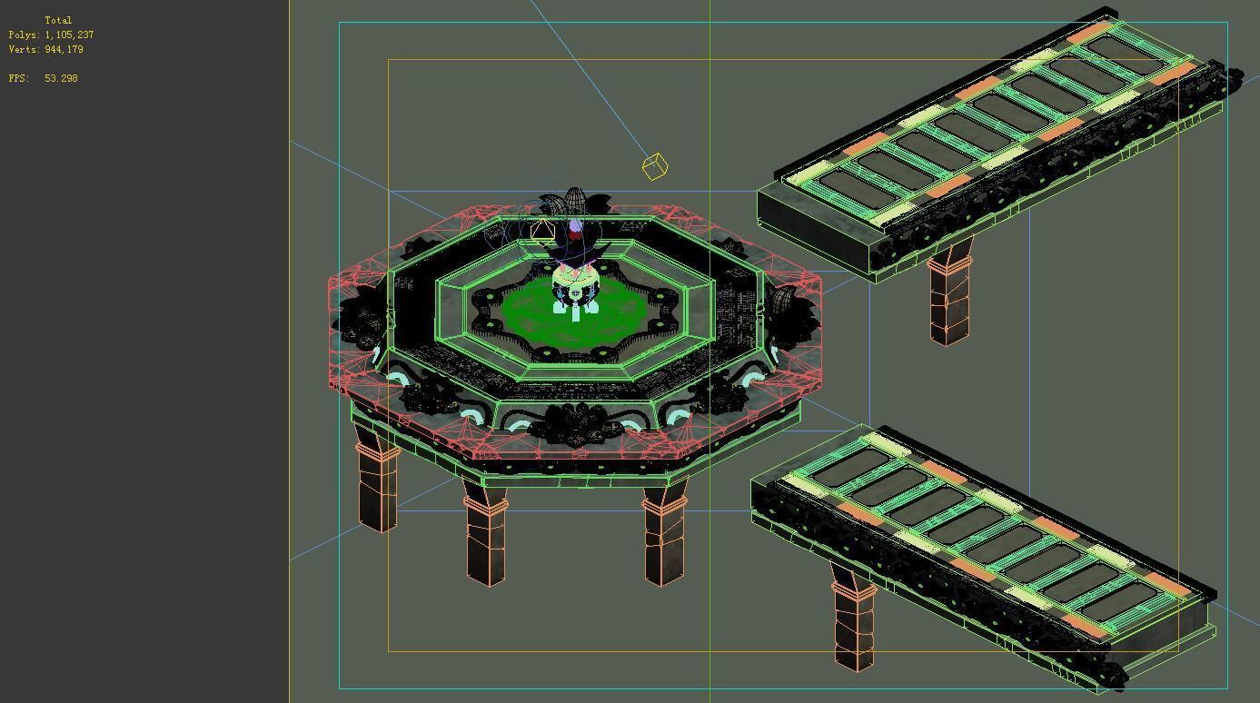 me Model - Kashayana Buddha Forest Water Shueit 01 3D model_2