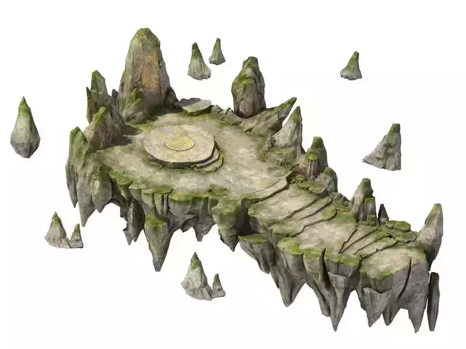 Game model - Hanging Garden - immortal stone platf