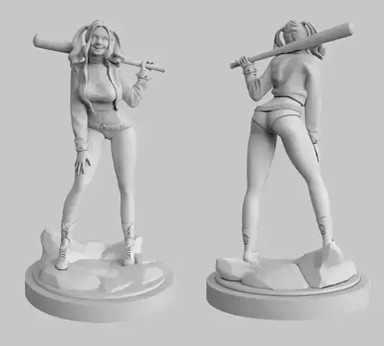 Harley Quinn 3D model 3D print model
