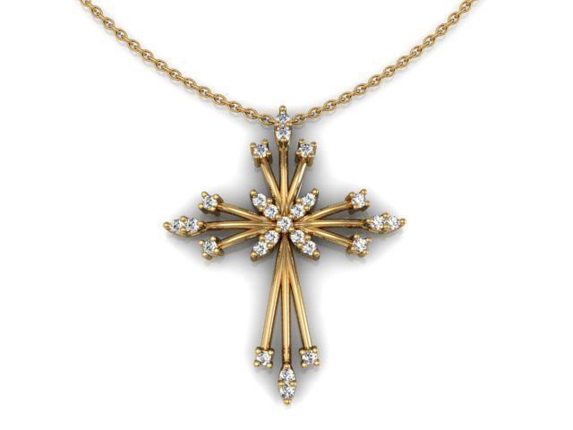Cross Pendant 1 3D print model_1