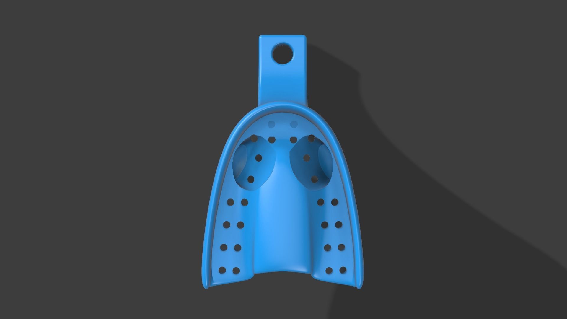 Dental Impression Tray For Dogs upper arch 3D print model_1