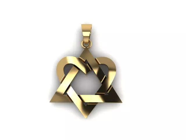 Hearth pendant 1 Free 3D print model