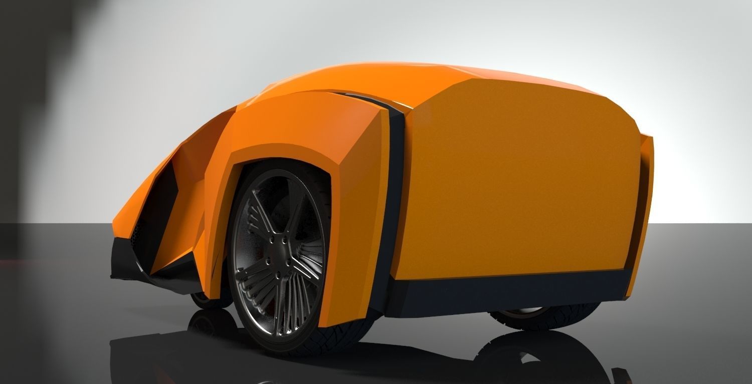 super car concept 3D model_3
