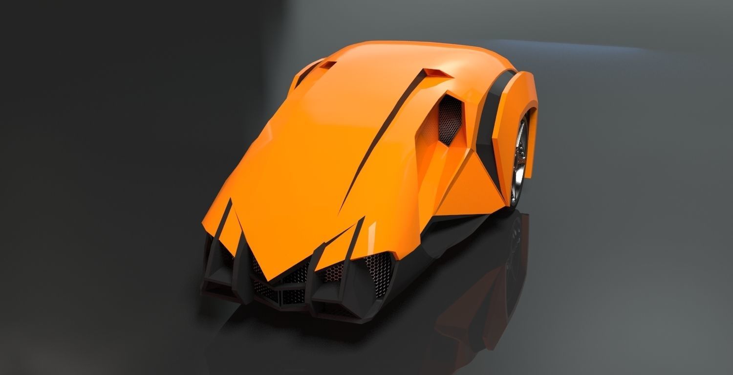 super car concept 3D model_1