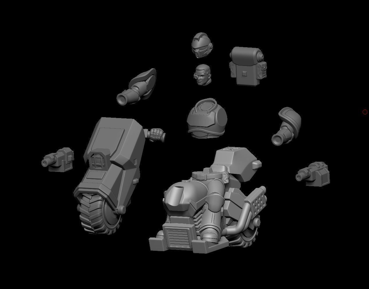 Biker squad 3D print model_6