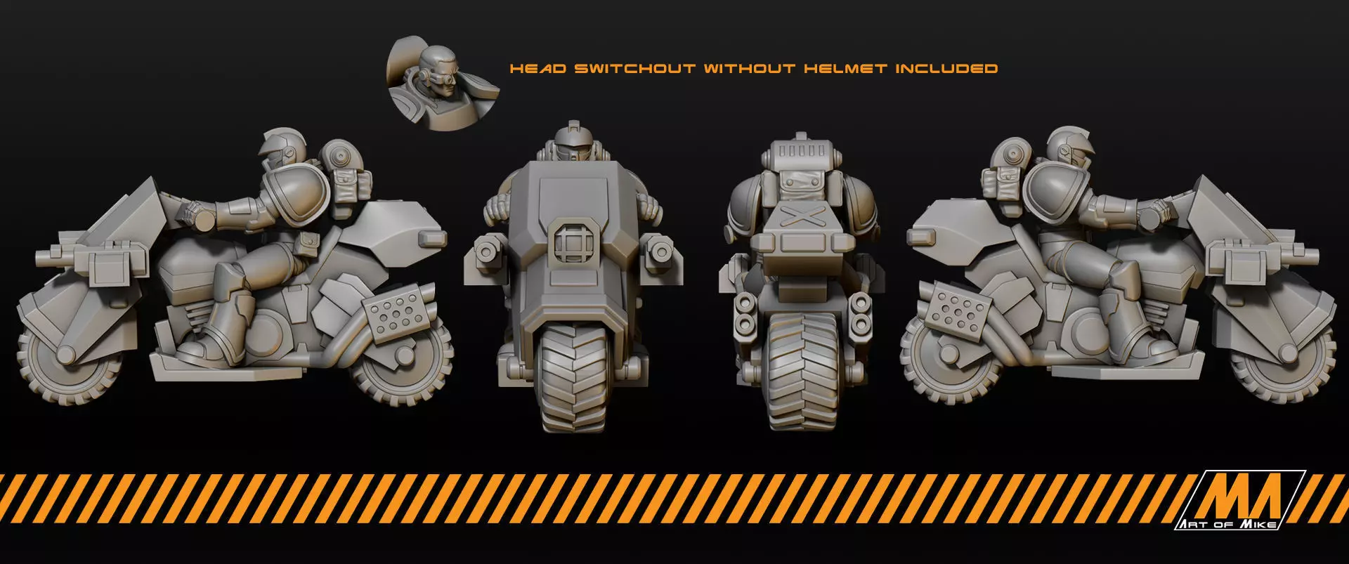 Biker squad 3D print model_0