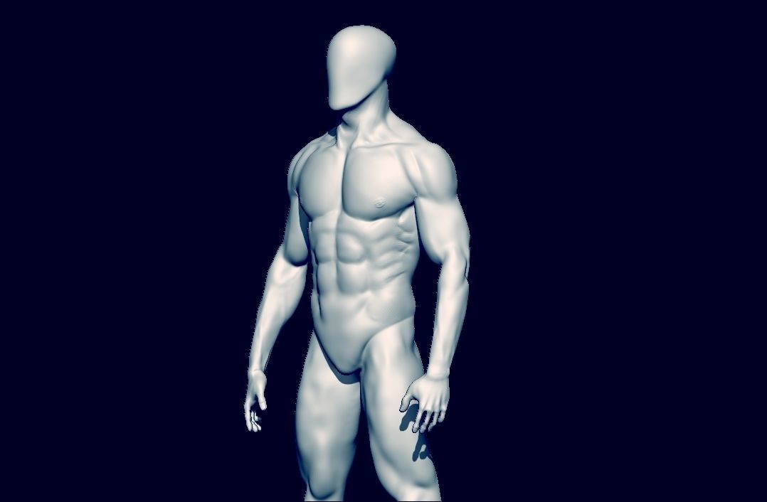 basemesh HIGH AND LOW POLY ANATOMY SCULPTING  3D model_8