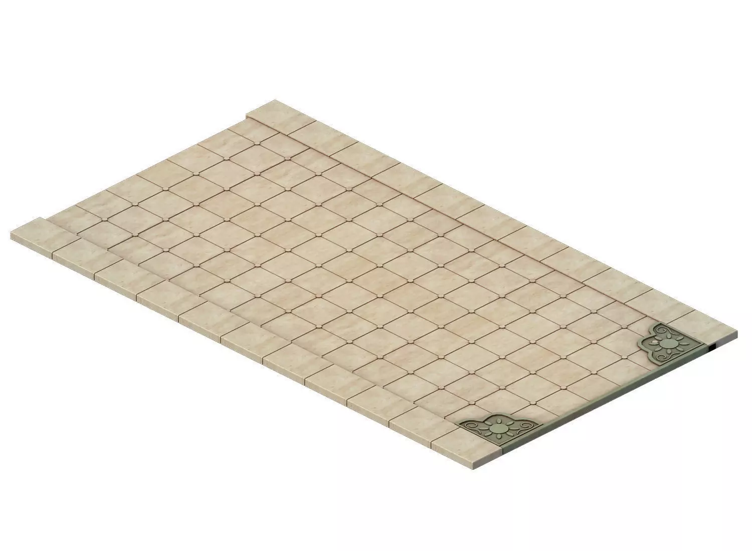 the sky garden - Yunhai Kunlun Hui front hall road 3D model_0