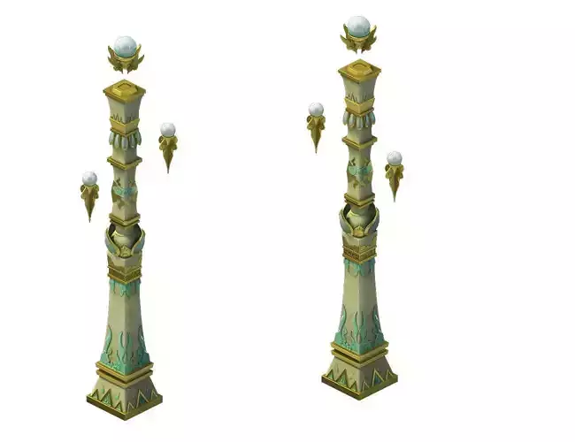 Game model - Hanging Garden - Cloud pillar