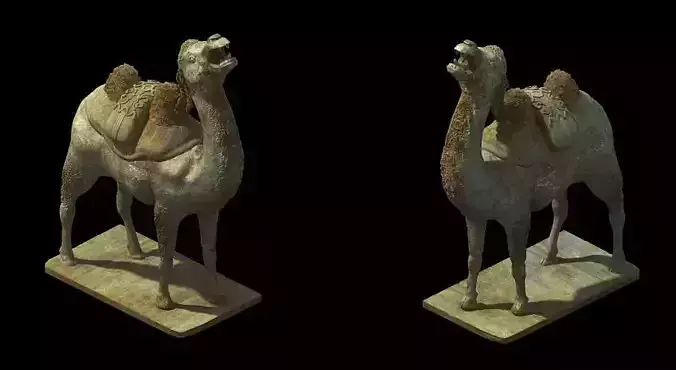 Game model - camel stone carving