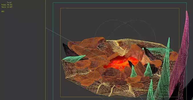 Game Model - Spray the lava hole