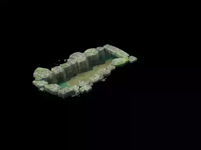 Game Model - Stone Masonry Ditch 01